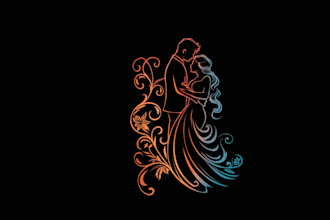 design valentine day logo with florists and gift shops