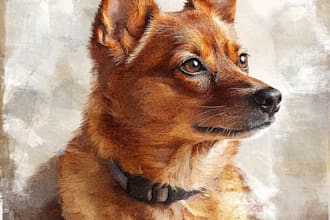 make illustration dog cat animal pet cartoon portrait