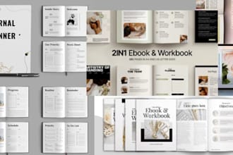 design digital planner, journal, guidebook, workbook, lead magnet, checklist