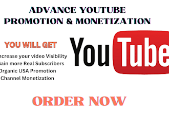 do youtube channel promotion for monetization