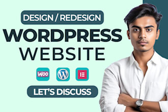 design or redesign wordpress website development using elementor pro