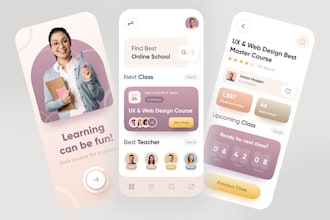 build elearning app, online course app, educational app, elearning website