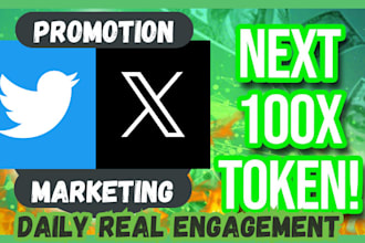 twitter marketing for fast growth token promotion sol memecoin 100x token sales