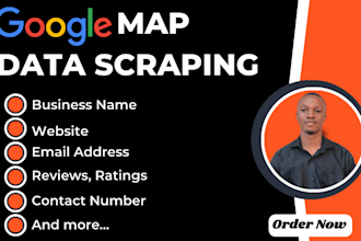 scrape google map data for lead generation, b2b data extraction, lead generation