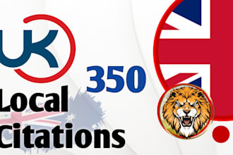do top 350 UK local citations and directory submission