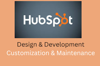 create, update, customize and maintain your hubspot website