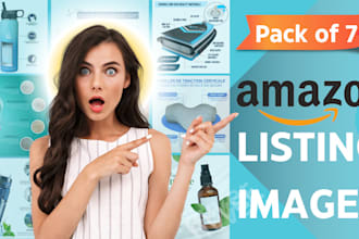 design stunning amazon listing images and amazon product infographic pictures