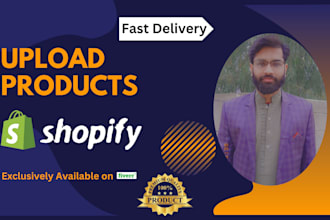 do bulk product listing, product uploading, add products to shopify