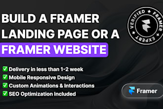 build a framer landing page or a framer website