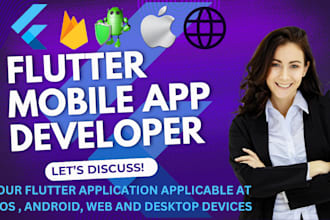 flutter developer for android ios web mobile app development firebase API