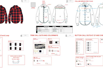 create a fashion tech pack for ready to wear clothing manufacturers