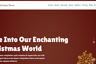 design redesign clone revamp shopify christmas website ecommerce shopify store