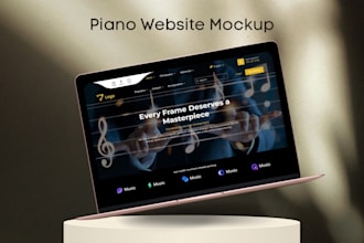 create professional, instrumental, piano, giutar and musical website design
