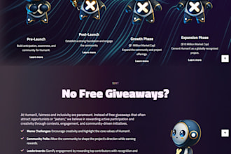 design meme coin website crypto website crypto landing page