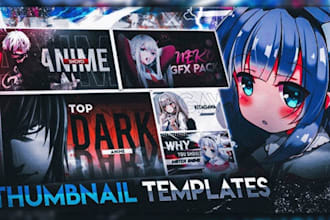 design youtube anime thumbnail for your amv video