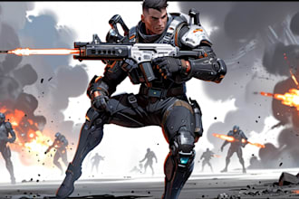 draw your original futuristic sci fi and star wars character