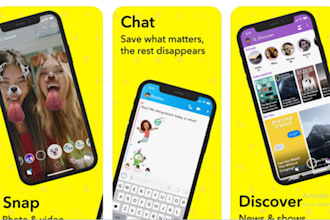 develop snapchat clone, ai software clone, pos app, logistic app