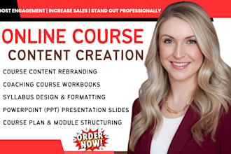 rebrand online course content coaching course workbook syllabus ppt course plan