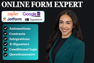 do zapier integration google forms jotforms typeform wpforms zoho docusign