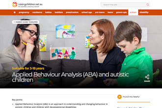 design aba therapy website, mental health therapy, healthcare, medical websites