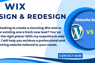design or redesign and activate payment to your wix website