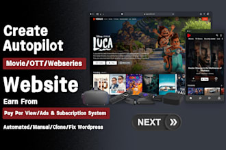 build an autopilot streaming website for your passive income