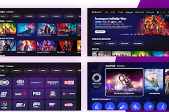 develop iptv app, smart tv app, samsung tizen, lg webos, tvos, vod app, TV app