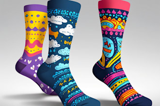 make a unique socks design
