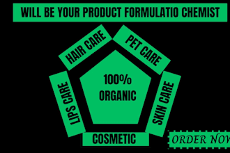 be your chemist to formulate cosmetic product formula