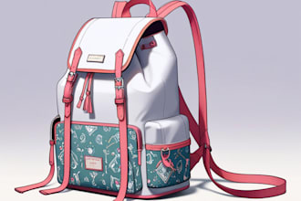 design perfectly ladies backpack, kids bag art