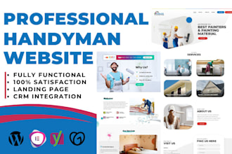 design professional painting website, roofing, plumbing, home repair website