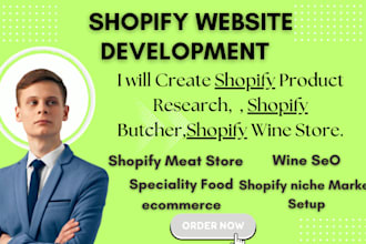 create shopify product research, shopify butcher, shopify wine store