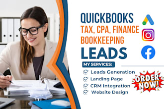 generate quickbooks bookkeeping leads tax and accounting leads cpa finance leads
