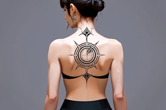 do your minimalist tattoo design in my art style