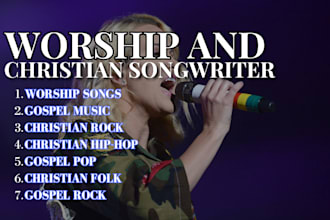 worship songwriter gospel music christian rock christian hip hop gospel pop folk
