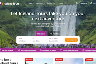 build tour website travel agency website tourism website on wix or squarespace