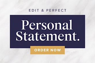 edit your personal statement and statement purpose