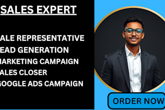 be your online sales representative sales closer b2b leads generation sales rep