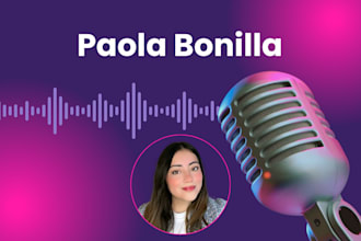 narración voz en off femenina o de doblaje