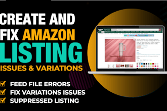 create amazon fba product listing variation or fix listing error