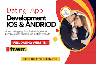 clone dating app like tinder hinge and bumble clone android ios ,dating website