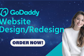design your website using the godaddy website builder
