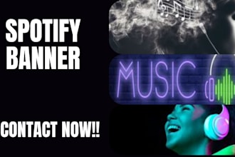 design a captivating and creative spotify artist banner
