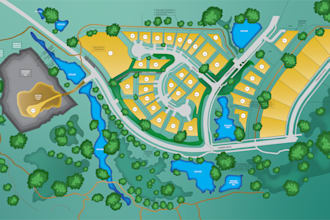 draw vector map illustrations and board maps, recreate maps