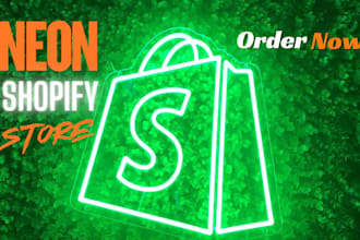 neon shopify store neon website neon landing page neon droppshipping led light