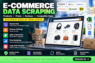 scrape ecommerce product data, prices, and reviews at scale