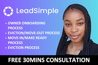 setup your leadsimple and build your property management processes on leadsimple