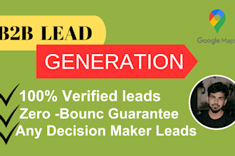 do b2b business lead generation web research and direct phone number usin