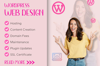 create a wordpress website with hosting included