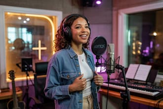 produce gospel music vocals melody contemporary as american female vocalist